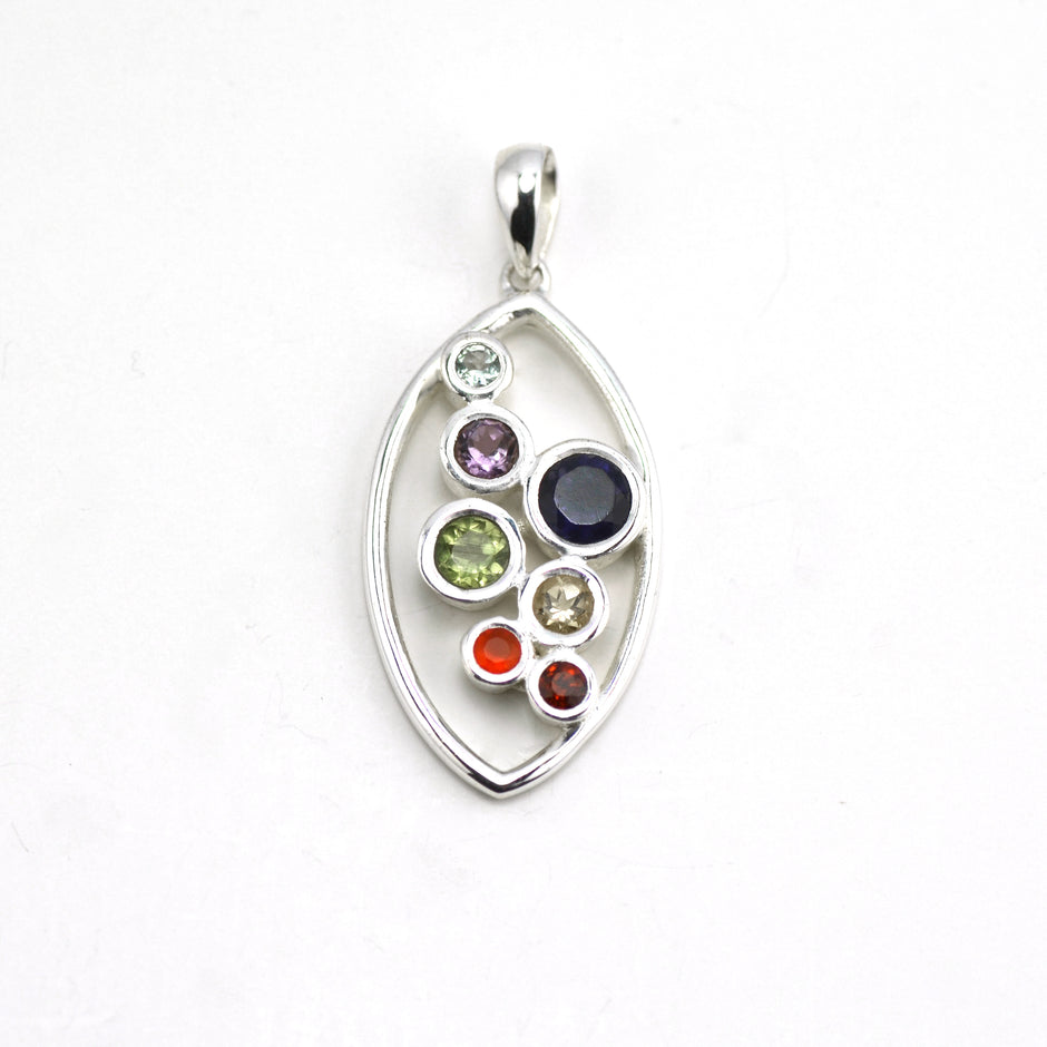 Celestial Leaf Rainbow Pendant