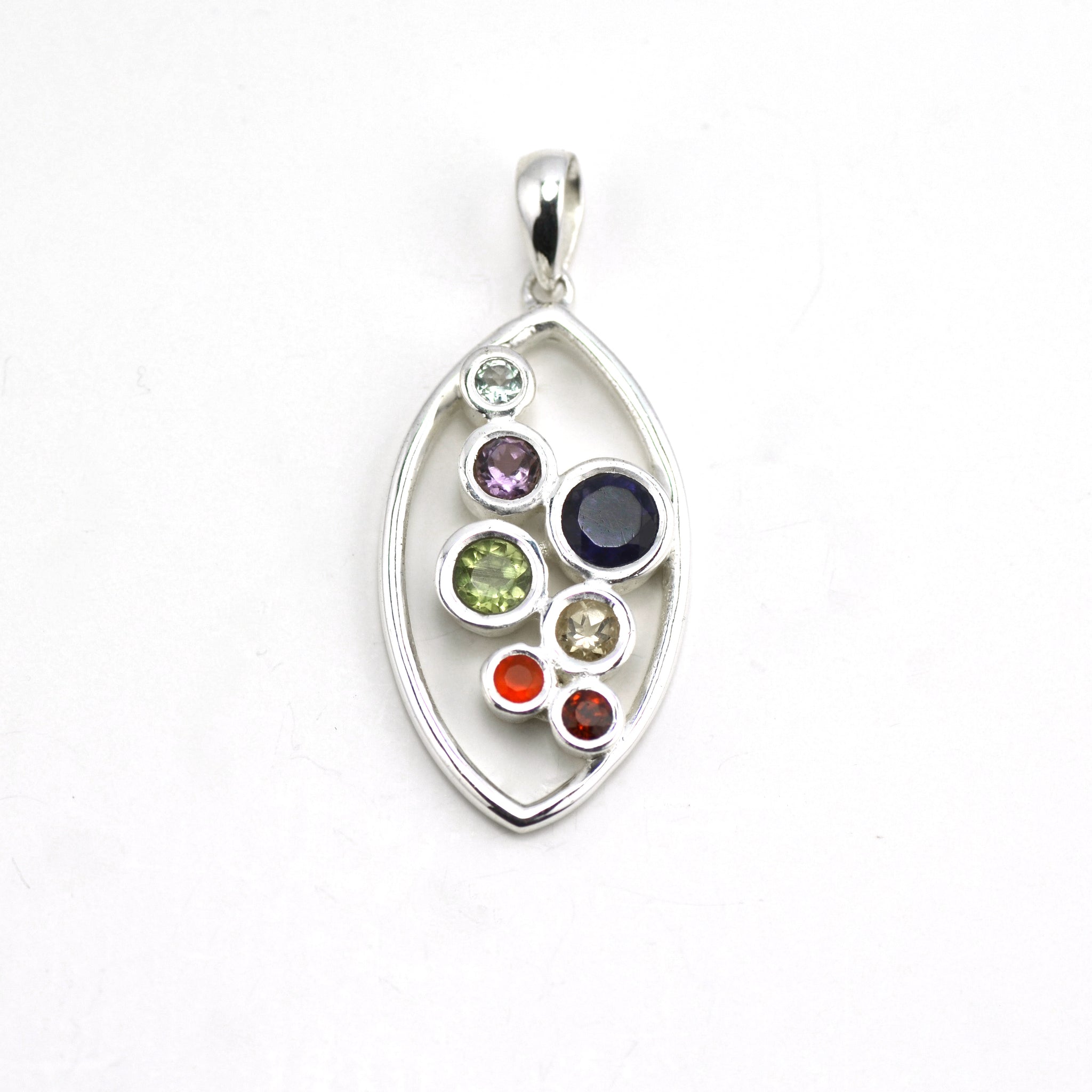 Celestial Leaf Rainbow Pendant