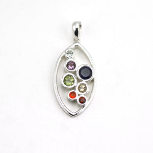 Celestial Leaf Rainbow Pendant