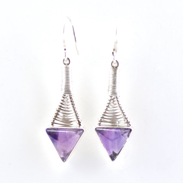 Aquatic Amethyst Earrings
