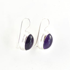 Magnificent Oval Amethyst Earrings