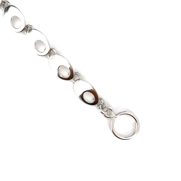 Silver Cat-Eye Bracelet