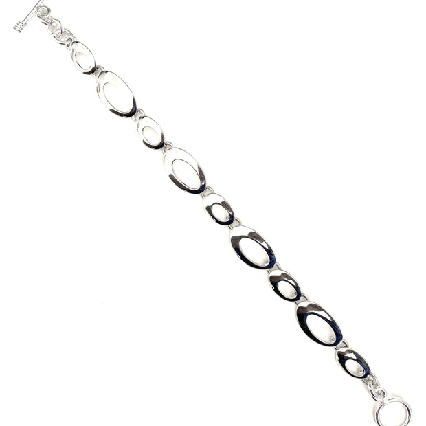 Elliptical Galaxy Silver Bracelet