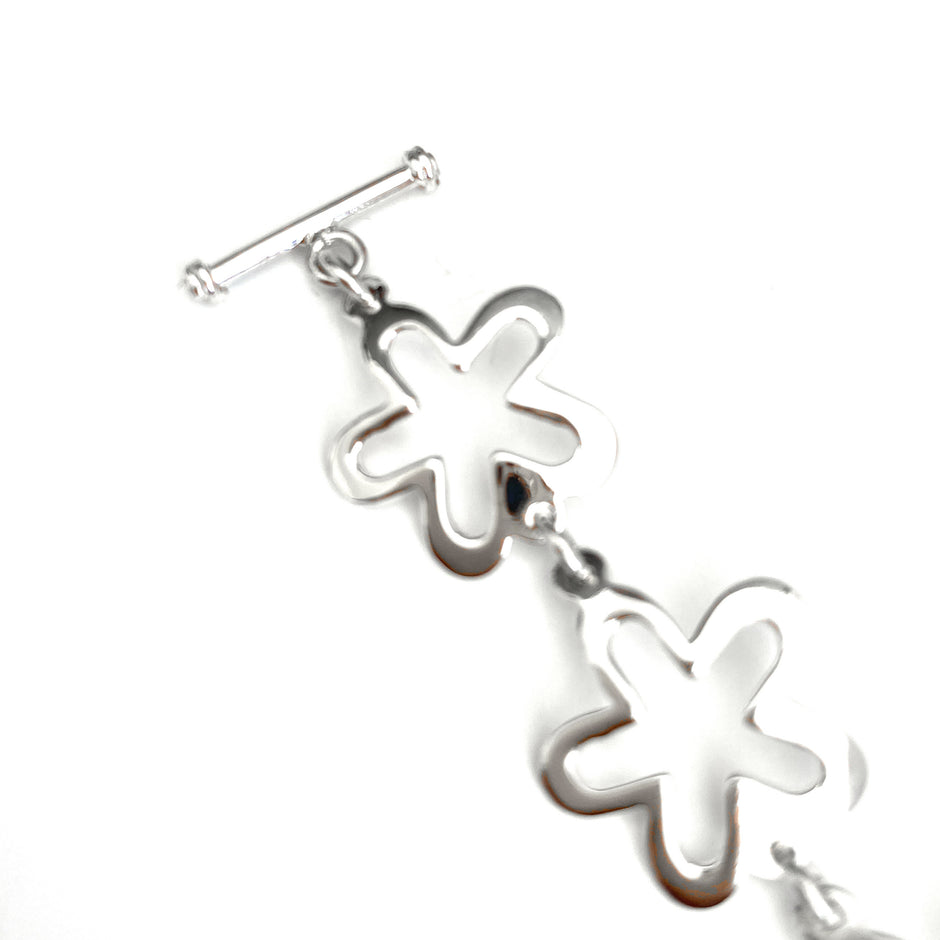 Silver Daisy Chain Bracelet
