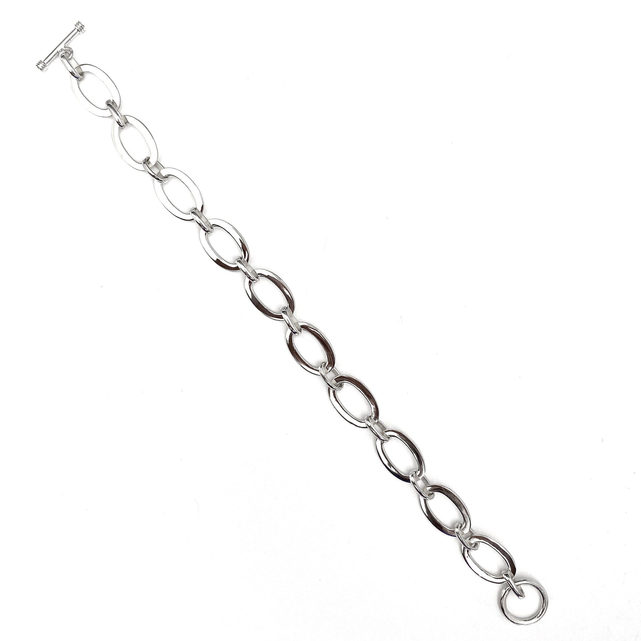 Silver Oval Bracelet