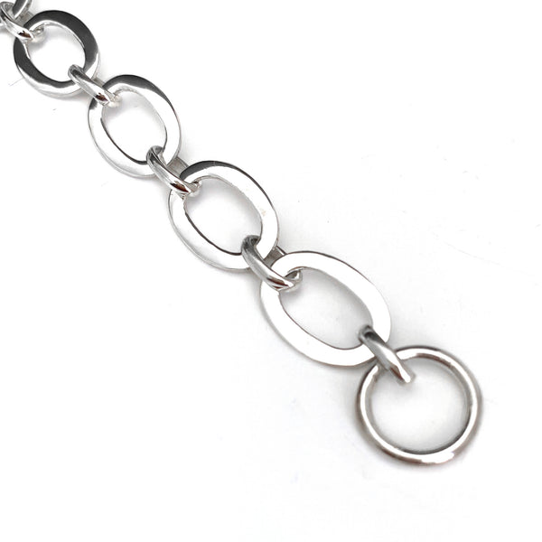 Silver Oval Bracelet