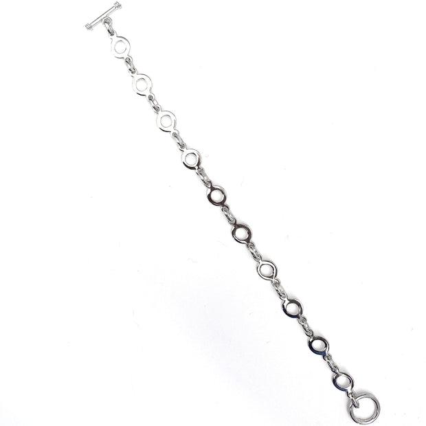 Silver Bubble Hole Bracelet