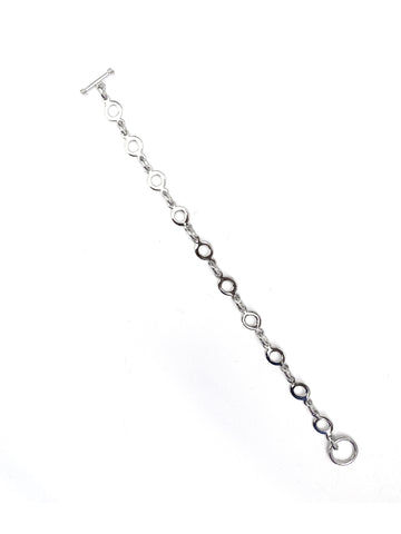 Silver Bubble Hole Bracelet