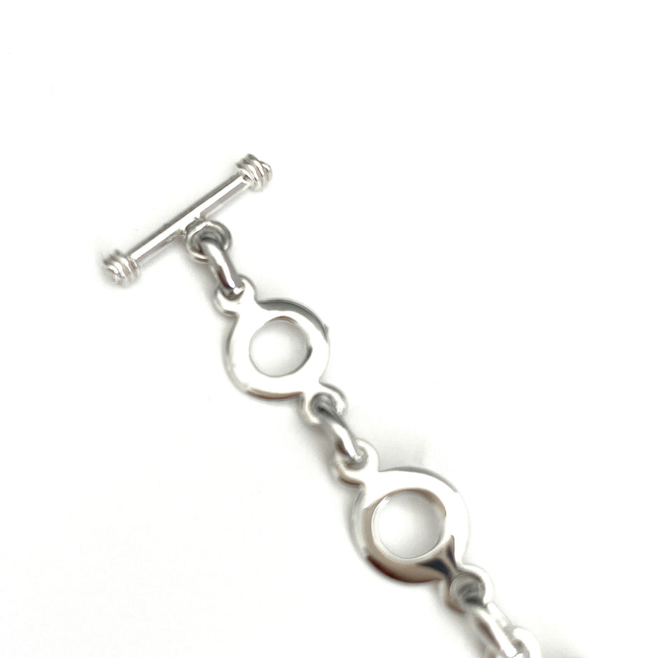Silver Bubble Hole Bracelet
