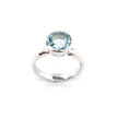 Deep Collar Blue Topaz Ring