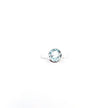 Deep Collar Blue Topaz Ring