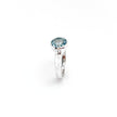 Deep Collar Blue Topaz Ring