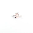 Deep Collar Rose Quartz Ring