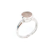 Deep Collar Rose Quartz Ring