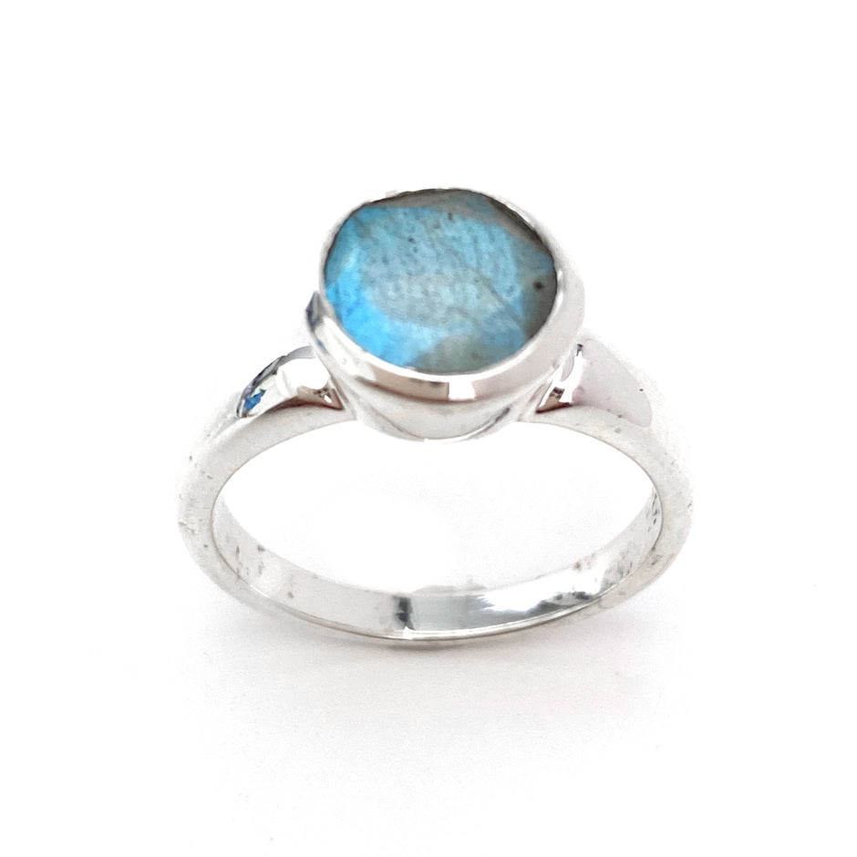 Deep Collar Labradorite  Ring