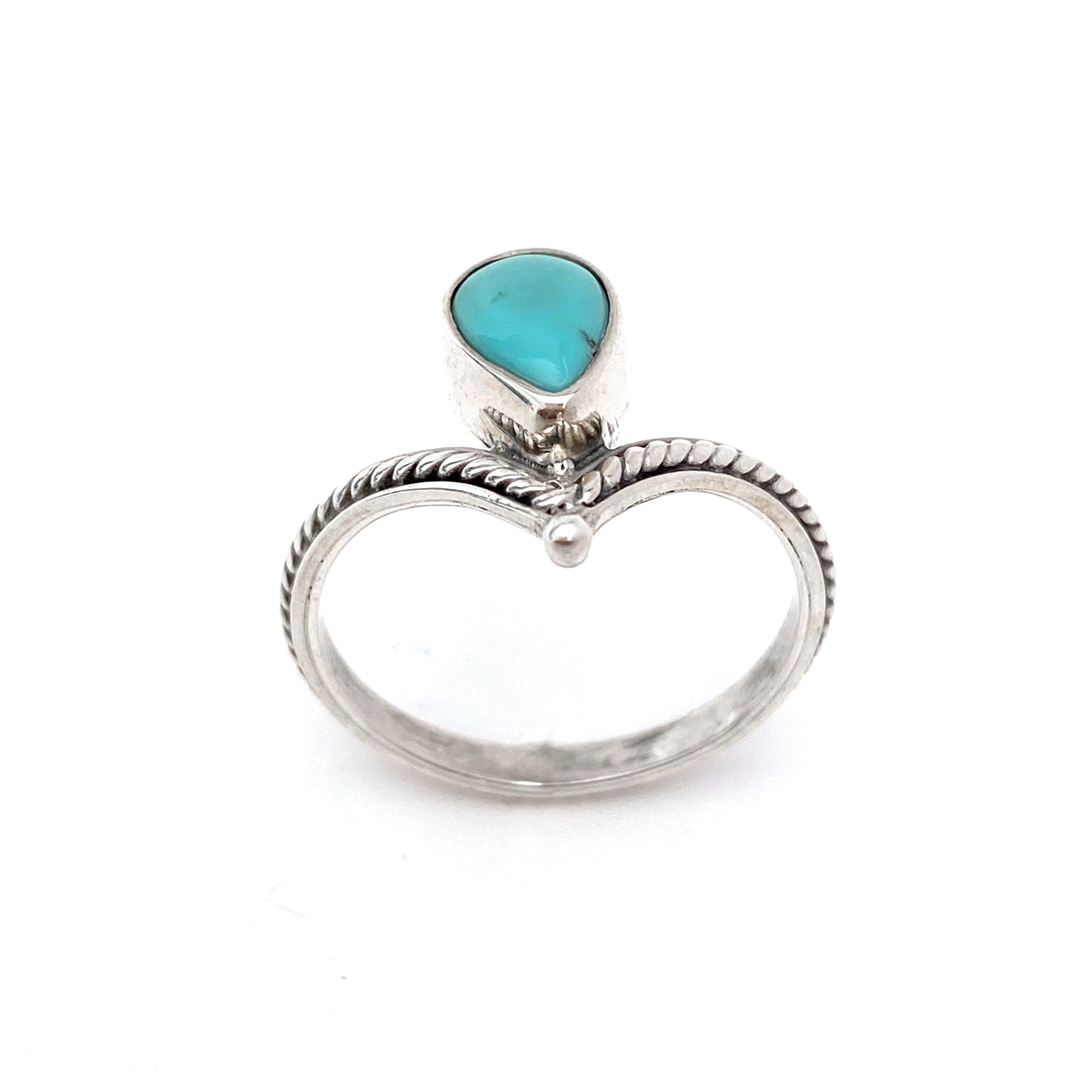 Silver Tiara With Larimar Ring