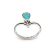 Silver Tiara With Larimar Ring