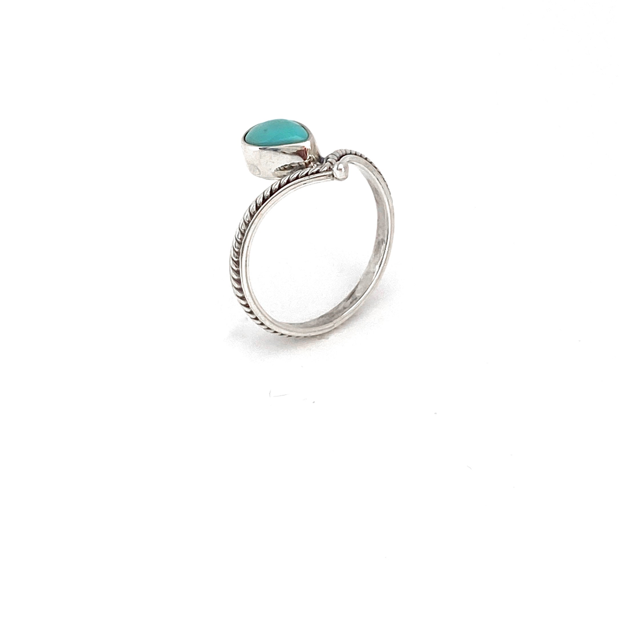 Silver Tiara With Larimar Ring