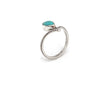 Silver Tiara With Larimar Ring