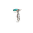 Silver Tiara With Larimar Ring