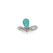 Silver Tiara With Larimar Ring