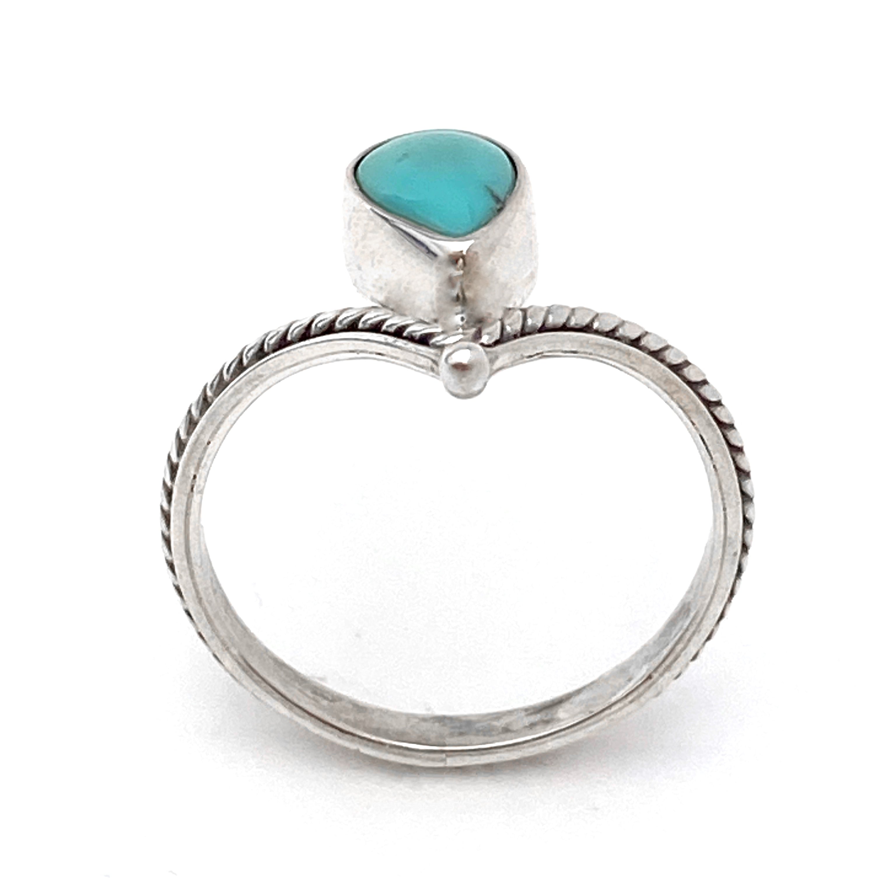 Silver Tiara With Larimar Ring