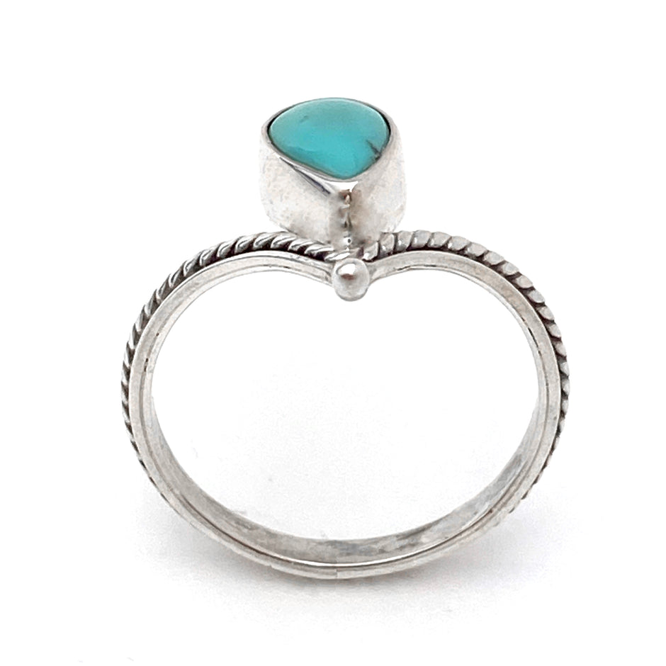 Silver Tiara With Larimar Ring