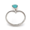 Silver Tiara With Larimar Ring
