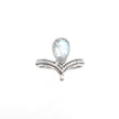 Silver Tiara With Moonstone Ring