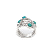 Turquoise Storm Silver Ring