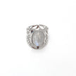 Grand Filigree Oval Moonstone Ring