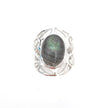 Grand Filigree Oval Labradorite Ring