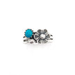 Turquoise Bouquet Silver Ring