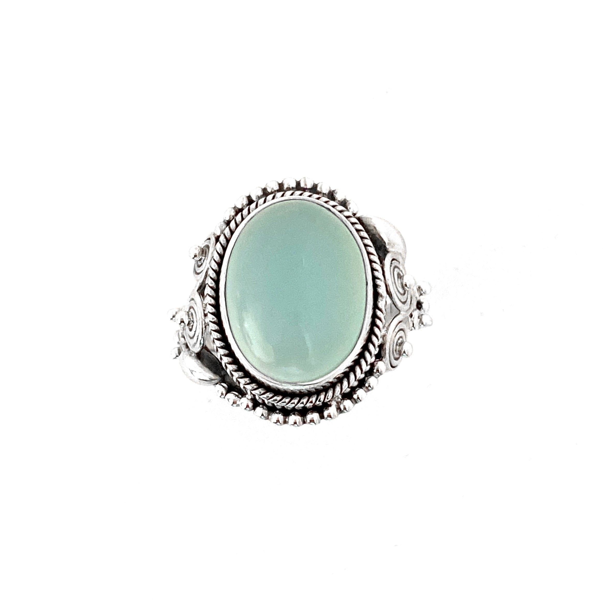 Royal Oval Aquamarine Ring