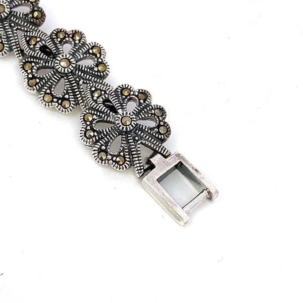 Floral Marcasite Bracelet