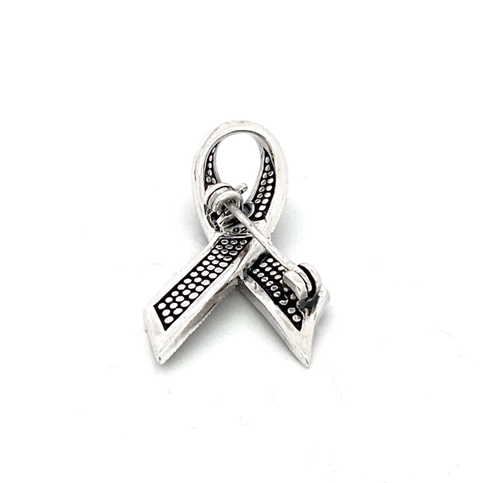 Marcasite Ribbon Brooch