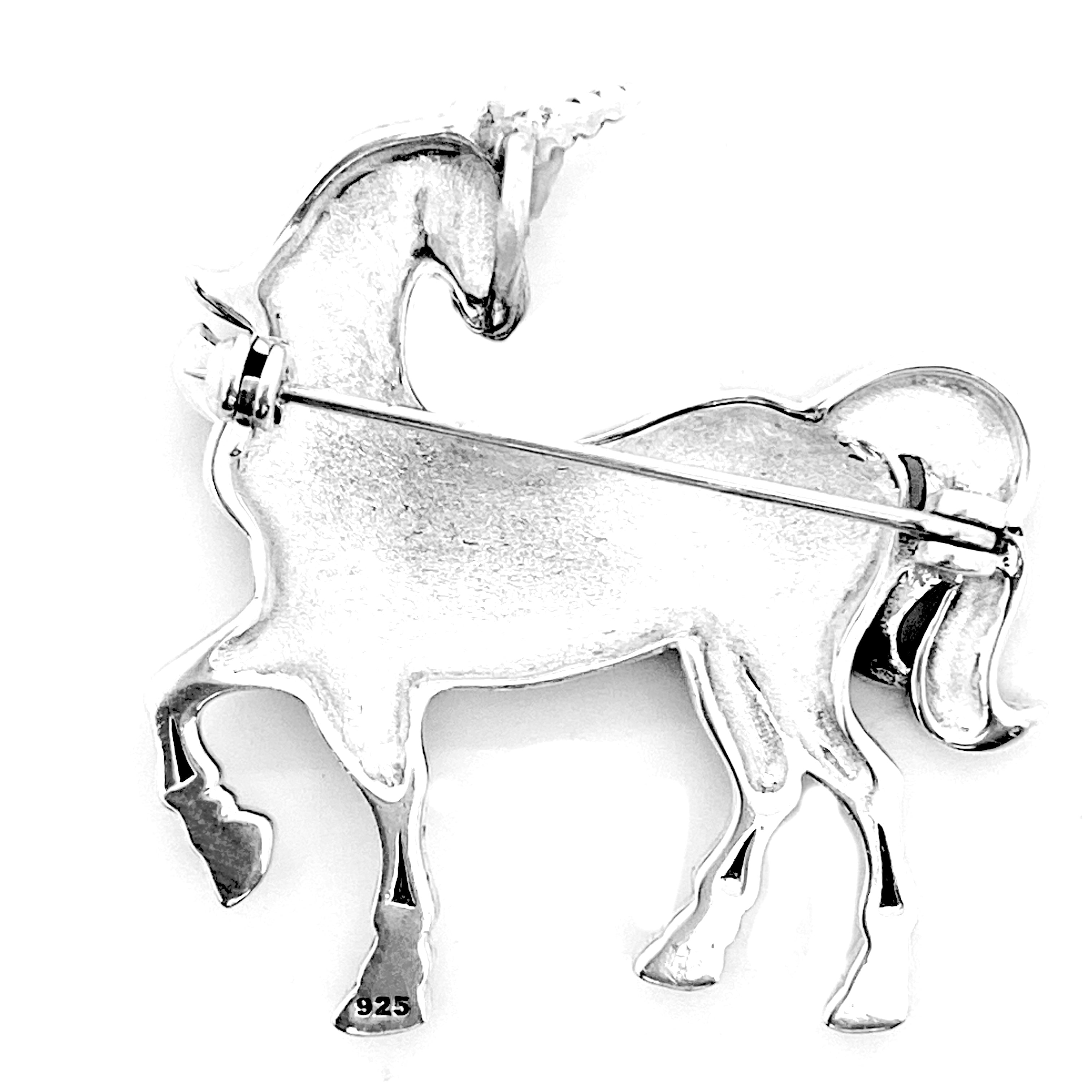 Marcasite Unicorn Brooch/Pendant