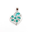 Silver Turquoise Heart Pendant