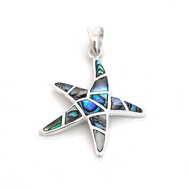 Abalone Shell Dancing Starfish Pendant