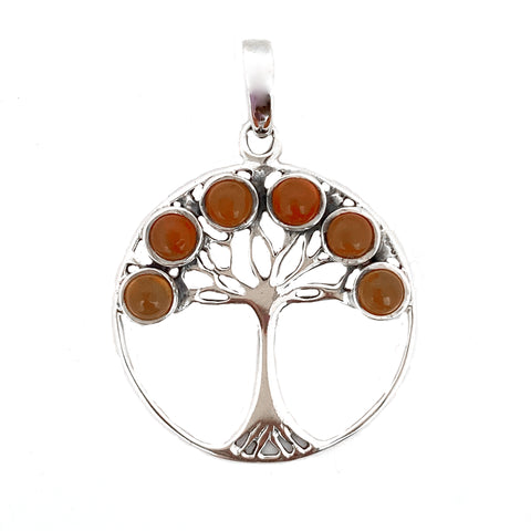 Amber Tree of Life Pendant