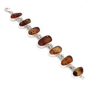 Sterling Silver Amber Bracelet