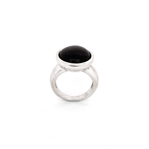 Silver Majestic Smokey Quartz Ring
