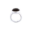 Stately Smokey Quartz Silver Ring