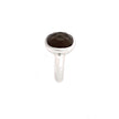 Stately Smokey Quartz Silver Ring