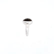 Stately Smokey Quartz Silver Ring