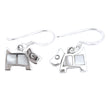 Mother of Pearl Puppy Earrings