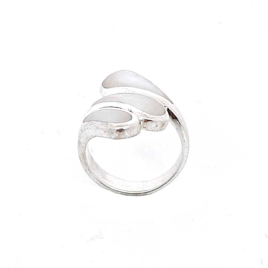 Silver Mother of Pearl Shell Ring
