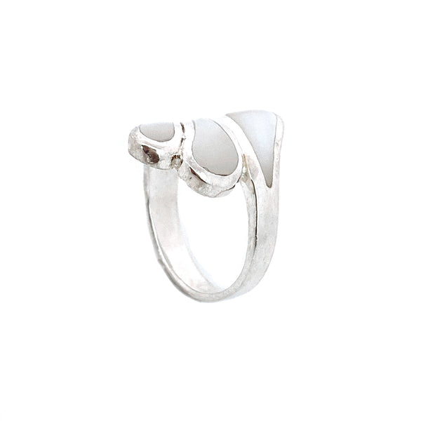 Silver Mother of Pearl Shell Ring