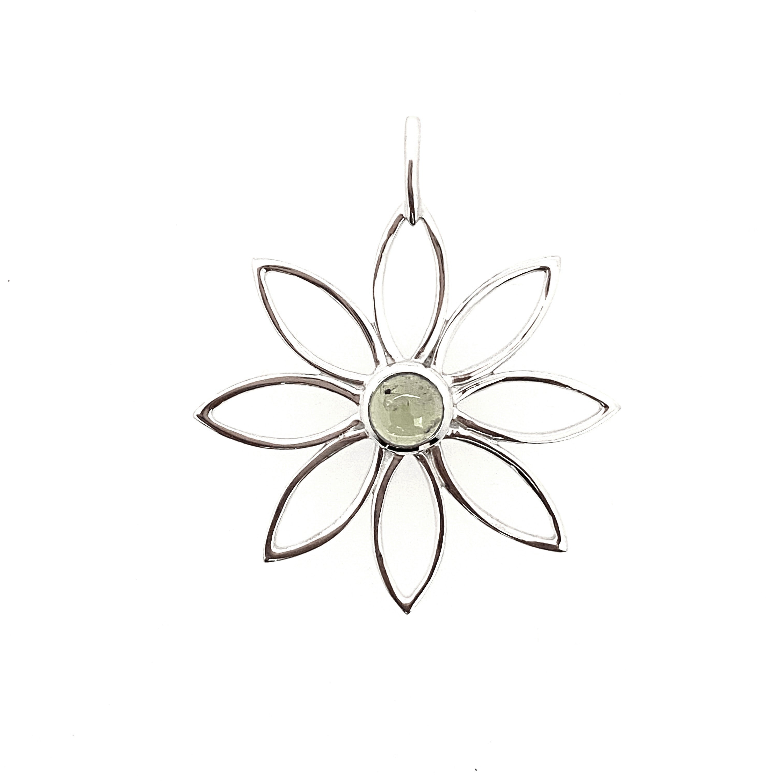 Floral Peridot Pendant