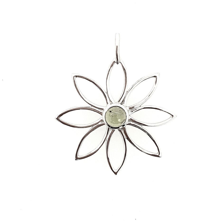 Floral Peridot Pendant